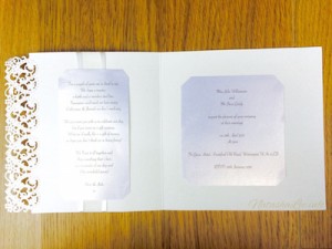 Pearlescent Wedding Invitations