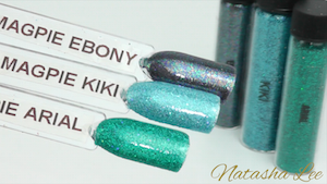 Green holographic nail art glitter