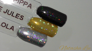 magpie glitter nail art holographic