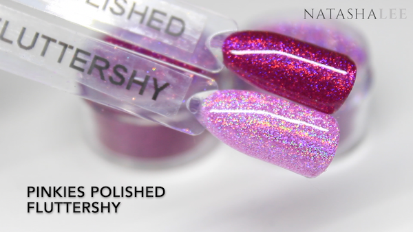 holo glitter swatches nails