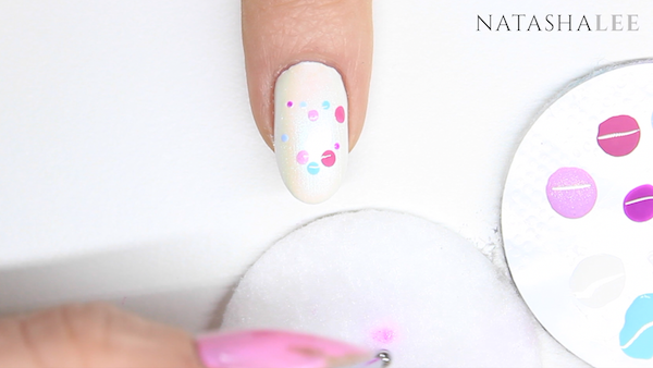 dotty heart nail art designs