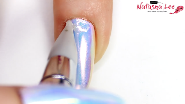 unicorn chrome nails